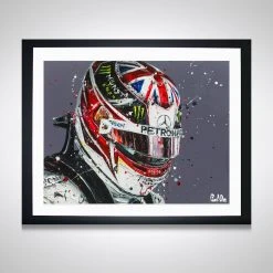 F1 Authentics Lewis Hamilton 2019 British Grand Prix Artwork - Paul Oz
