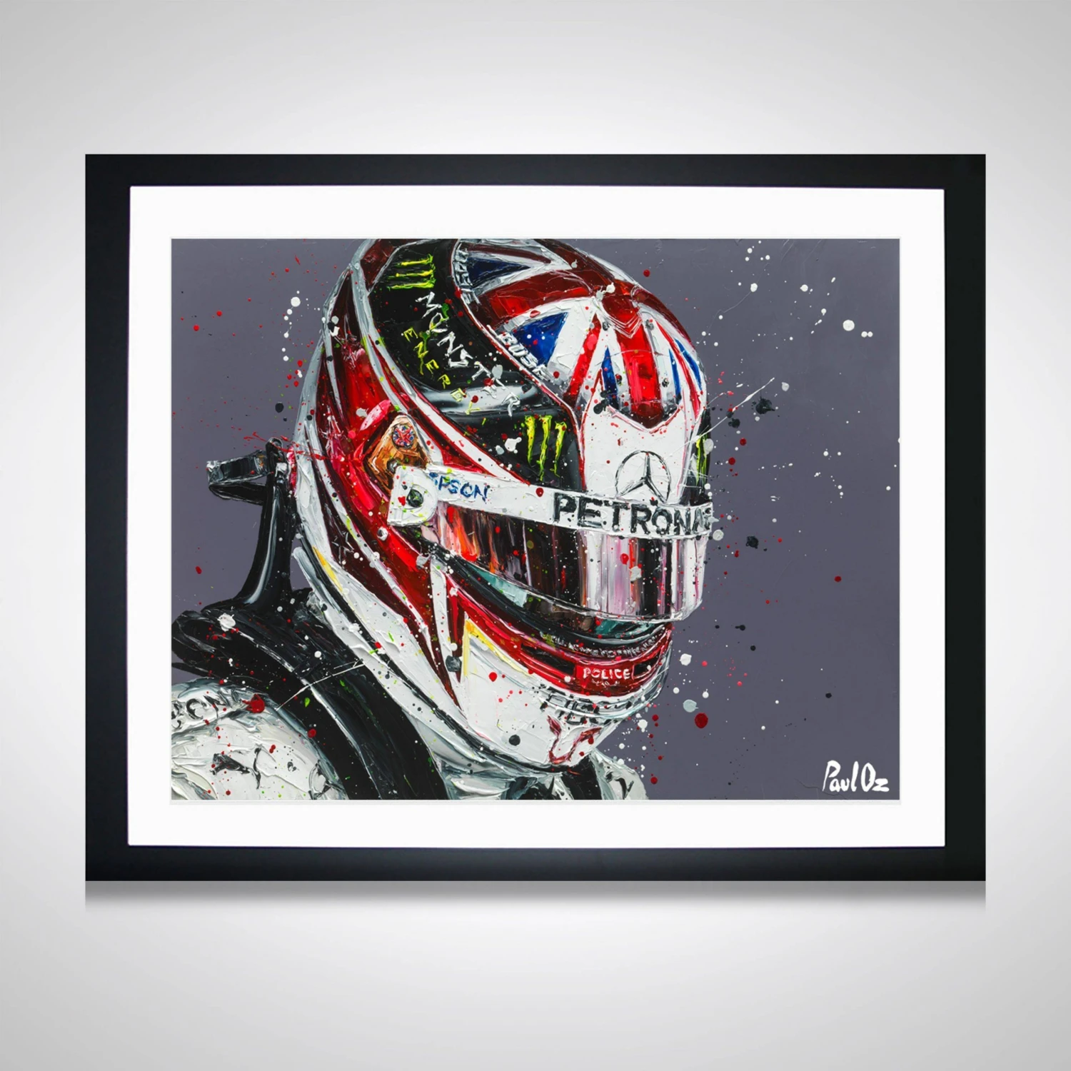 F1 Authentics Lewis Hamilton 2019 British Grand Prix Artwork - Paul Oz 1 F1 Authentics Lewis Hamilton 2019 British Grand Prix Artwork - Paul Oz