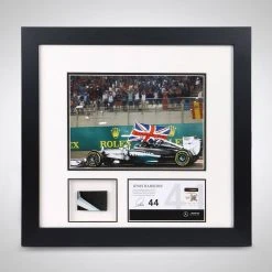 Mercedes-AMG Petronas Lewis Hamilton 2014 Abu Dhabi British Flag Photo & Bodywork