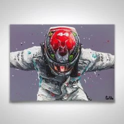 F1 Authentics Lewis Hamilton 2019 World Champion Art- Paul Oz
