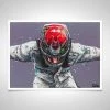 F1 Authentics Lewis Hamilton 2019 World Champion Art- Paul Oz