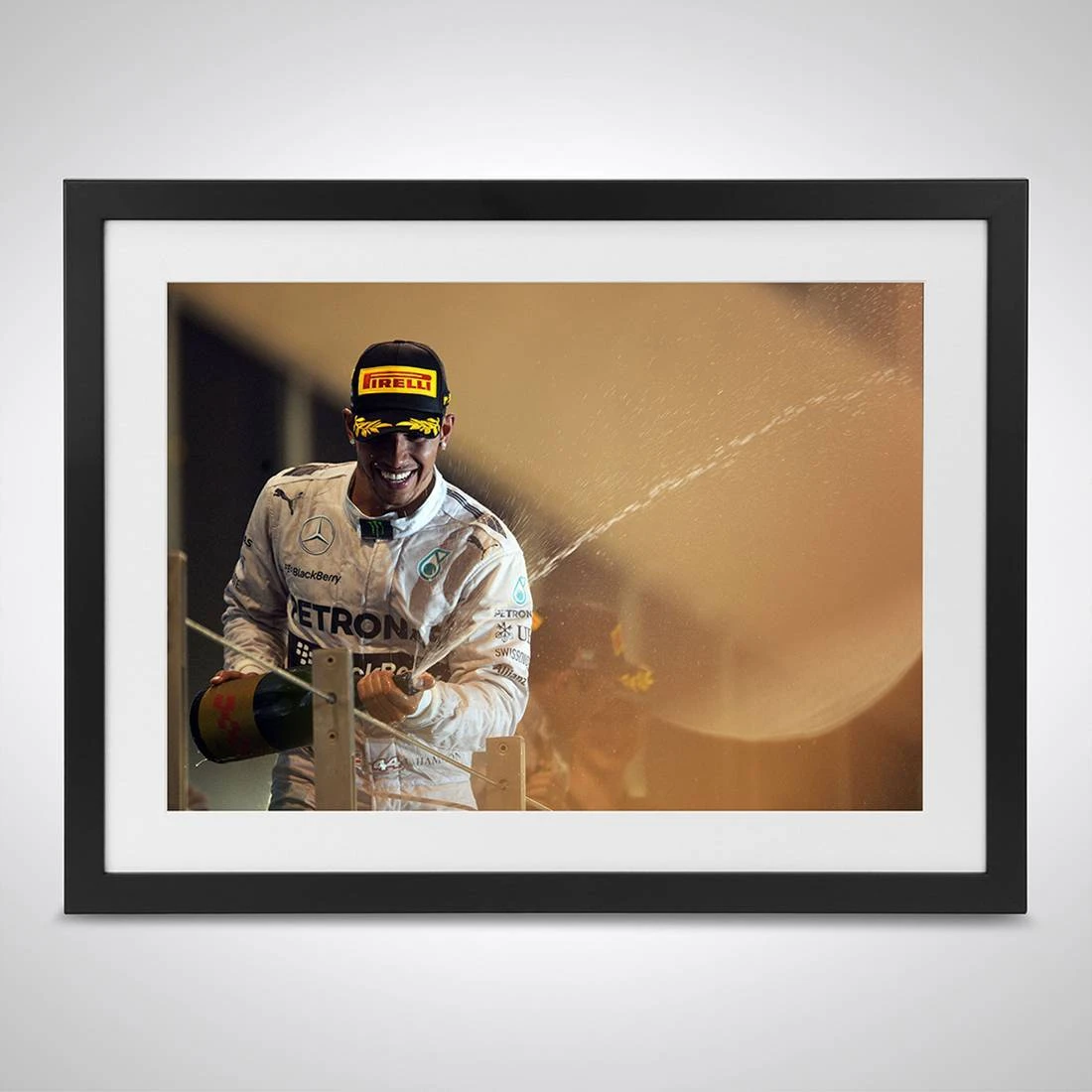 F1 Authentics Lewis Hamilton 2014 Championship Win - Abu Dhabi 2014 - James Moy Print 1 F1 Authentics Lewis Hamilton 2014 Championship Win - Abu Dhabi 2014 - James Moy Print