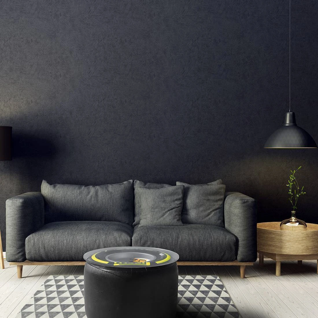 Pirelli Tyre Wheel Rim Table In Yellow 2 Pirelli Tyre Wheel Rim Table In Yellow