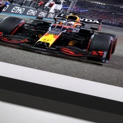 Red Bull Max Verstappen 2021 World Champion Fireworks - James Moy Print