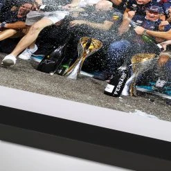 Max Verstappen 2021 World Champion Red Bull Team Celebrations – James Moy Print 12 Max Verstappen 2021 World Champion Red Bull Team Celebrations – James Moy Print