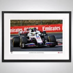 Haas Mick Schumacher 2021 Signed Photograph – Hungarian GP Haas
