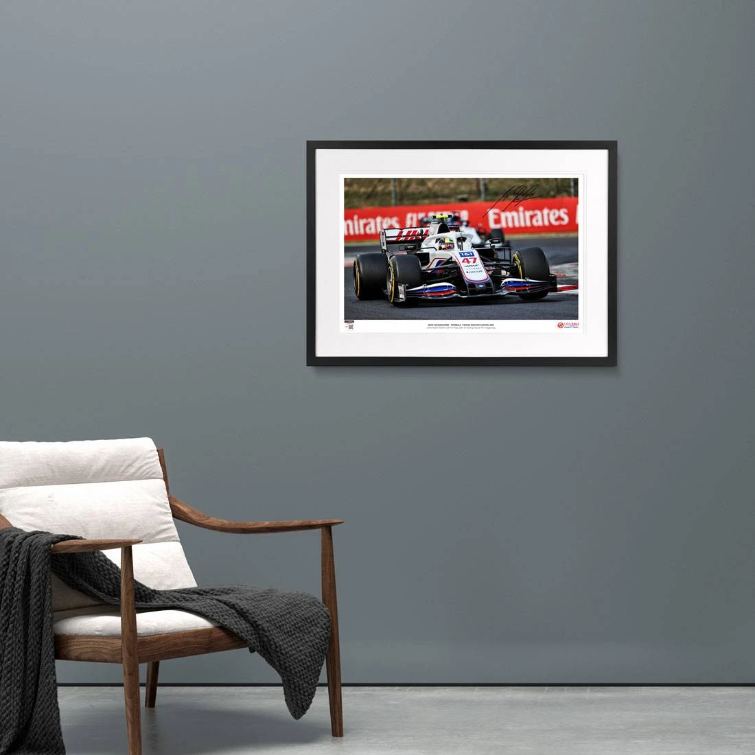 Haas Mick Schumacher 2021 Signed Photograph – Hungarian GP Haas 2 Haas Mick Schumacher 2021 Signed Photograph – Hungarian GP Haas