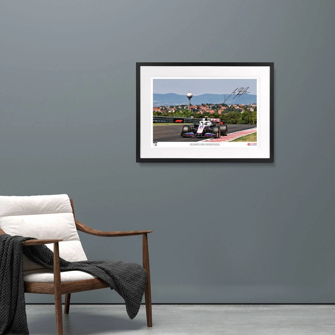 Haas Mick Schumacher 2021 Signed Photograph – Hungarian GP Haas 2 Haas Mick Schumacher 2021 Signed Photograph – Hungarian GP Haas