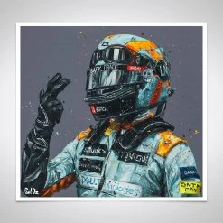 F1 Authentics Lando Norris In Monaco 2021 Rolled Print Artwork - Paul Oz