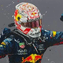 Red Bull Max Verstappen In Monaco 2021 Rolled Print Artwork - Paul Oz 4 Red Bull Max Verstappen In Monaco 2021 Rolled Print Artwork - Paul Oz