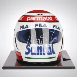 Brabham Nelson Piquet 1983 Signed 1:1 Scale Replica Helmet Driver Archive 8 Brabham Nelson Piquet 1983 Signed 1:1 Scale Replica Helmet Driver Archive