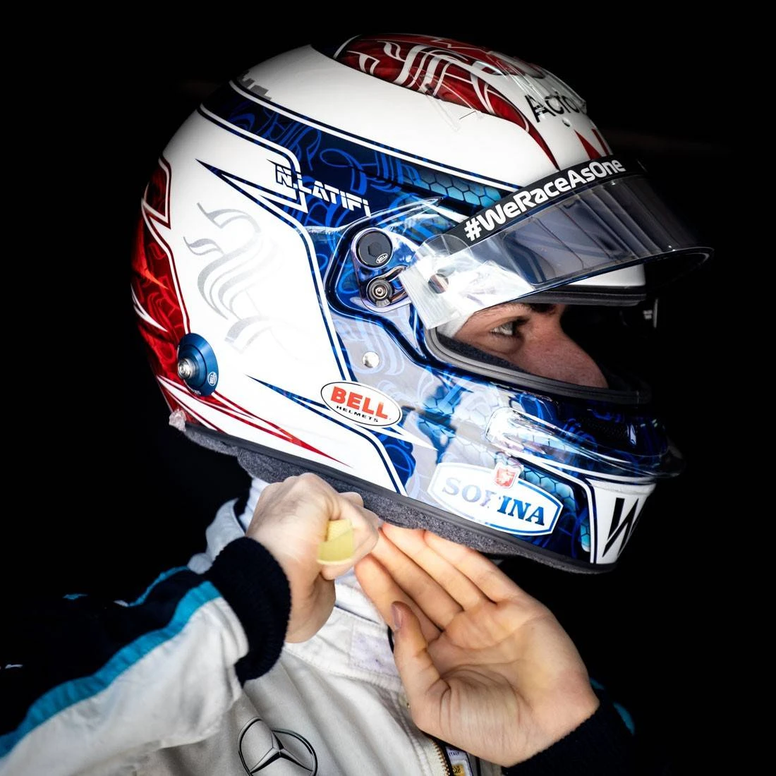 Williams Nicholas Latifi 2021 1:2 Scale Helmet 2 Williams Nicholas Latifi 2021 1:2 Scale Helmet