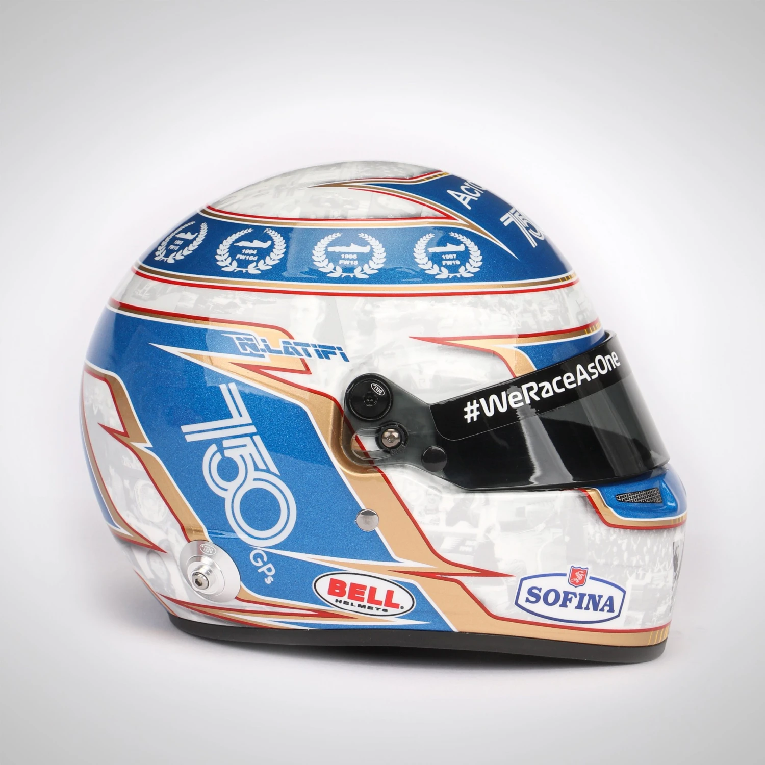 Nicholas Latifi 2021 1:2 Scale Helmet - 750th Williams GP Monaco Edition 3 Nicholas Latifi 2021 1:2 Scale Helmet - 750th Williams GP Monaco Edition