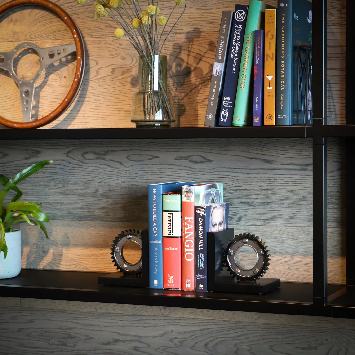 F1 Authentics Father's Day Gifts F1 Gear Ratio Bookends 2 F1 Authentics Father's Day Gifts F1 Gear Ratio Bookends