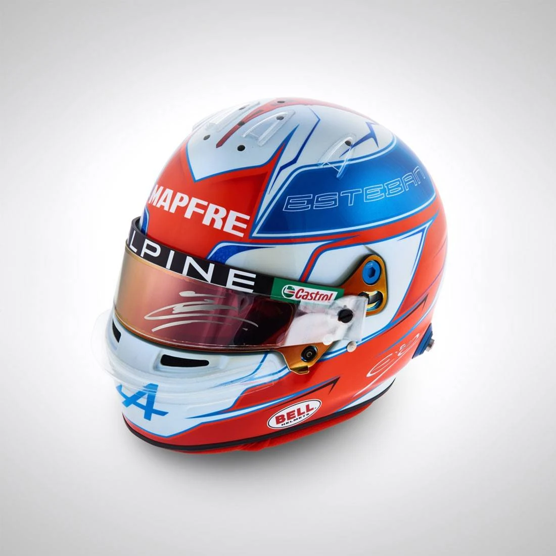 Alpine Alpine Esteban Ocon 2021 Signed 1:2 Scale Helmet 5 Alpine Alpine Esteban Ocon 2021 Signed 1:2 Scale Helmet