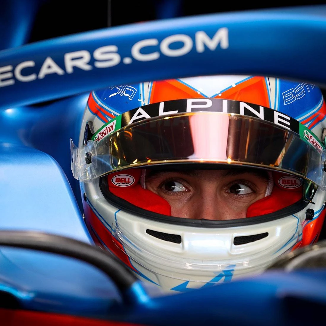 Alpine Alpine Esteban Ocon 2021 Signed 1:2 Scale Helmet 2 Alpine Alpine Esteban Ocon 2021 Signed 1:2 Scale Helmet