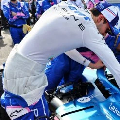 Alpine Esteban Ocon 2022 Signed Race Used Nomex – Miami GP