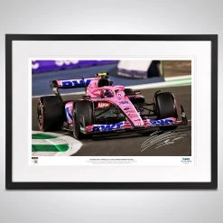 F1 Authentics Esteban Ocon 2022 Signed Photo – Saudi Arabian GP Alpine