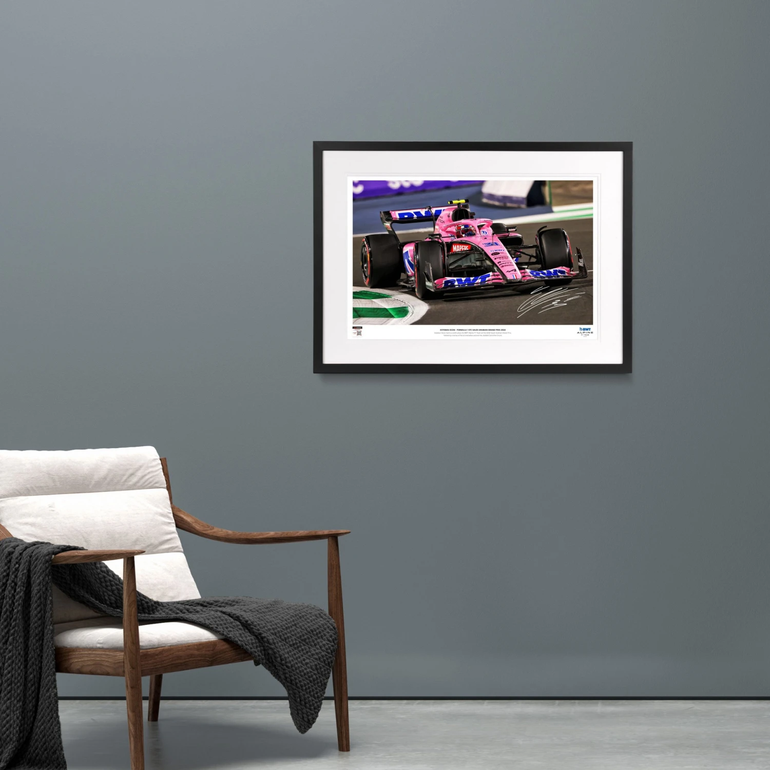 F1 Authentics Esteban Ocon 2022 Signed Photo – Saudi Arabian GP Alpine 2 F1 Authentics Esteban Ocon 2022 Signed Photo – Saudi Arabian GP Alpine
