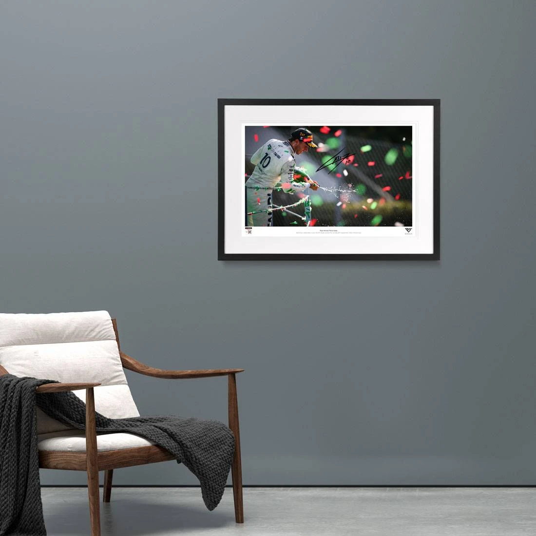 AlphaTauri Pierre Gasly 2020 Signed Italian GP Podium Photograph AlphaTauri 4 AlphaTauri Pierre Gasly 2020 Signed Italian GP Podium Photograph AlphaTauri