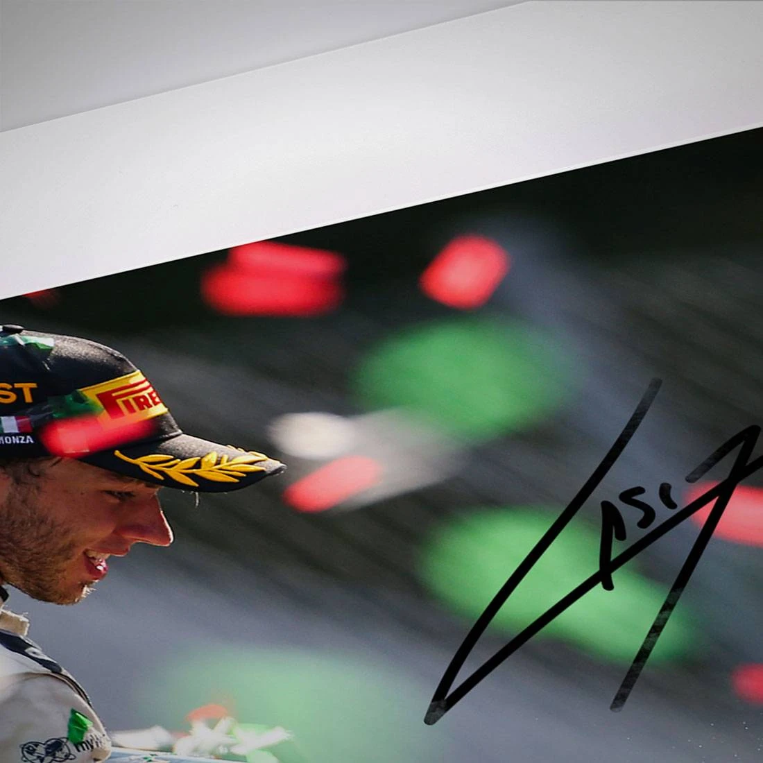 AlphaTauri Pierre Gasly 2020 Signed Italian GP Podium Photograph AlphaTauri 5 AlphaTauri Pierre Gasly 2020 Signed Italian GP Podium Photograph AlphaTauri