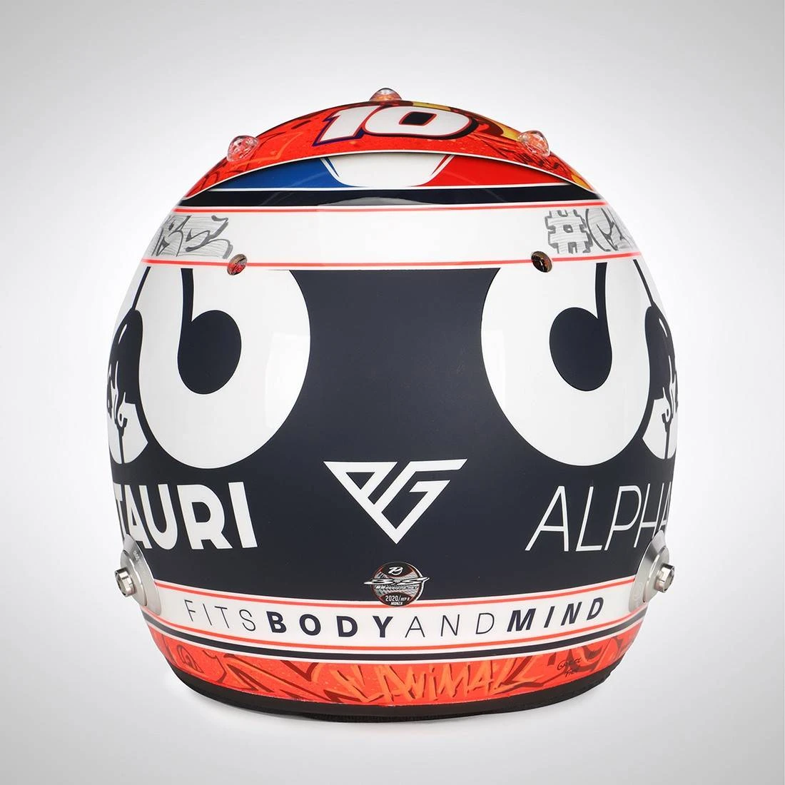 AlphaTauri AlphaTauri Pierre Gasly 2020 Signed 1:1 Italian GP Official Licensed Helmet 8 AlphaTauri AlphaTauri Pierre Gasly 2020 Signed 1:1 Italian GP Official Licensed Helmet