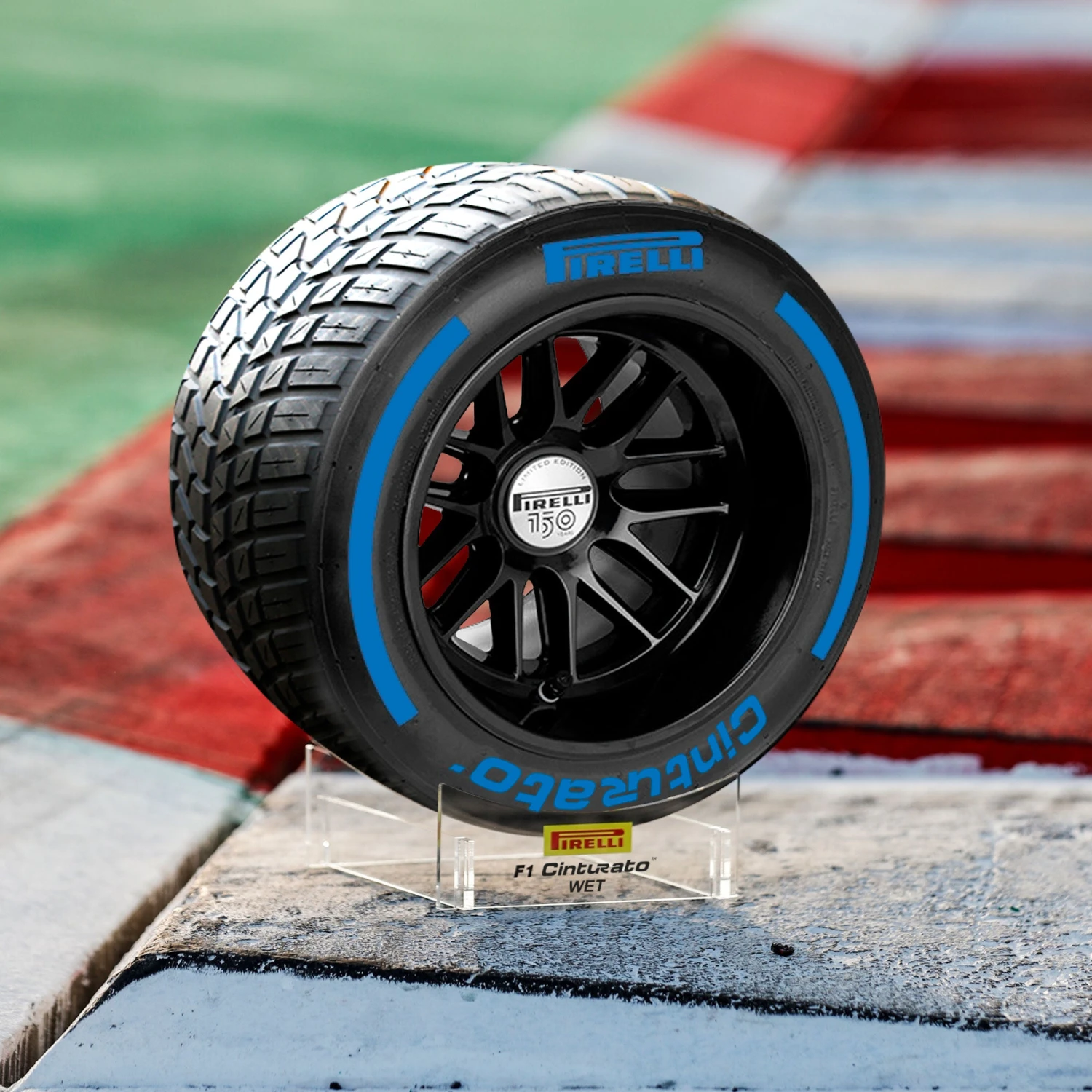 Pirelli 2022 Blue Wet Compound Wind Tunnel Tyre 2 Pirelli 2022 Blue Wet Compound Wind Tunnel Tyre