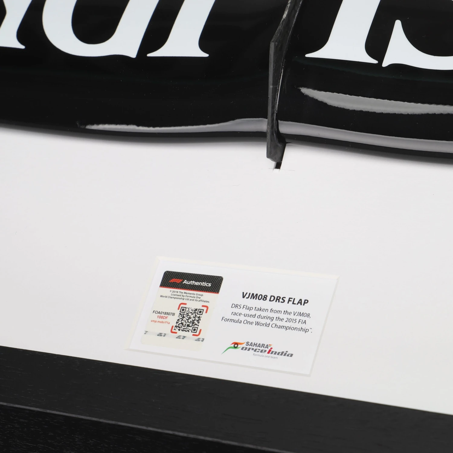 RacingPoint2015RearWingDRSFlapKingfisher100907-09000015_2.jpg Racing Point Force India Sahara Force India F1 Team 2015 Rear Wing DRS Flap