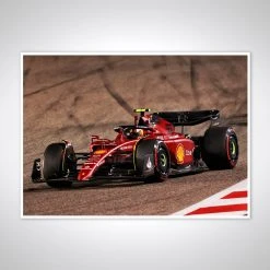Ferrari Carlos Sainz 2022 Bahrain Grand Prix Print – James Moy 7 Ferrari Carlos Sainz 2022 Bahrain Grand Prix Print – James Moy