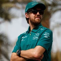 Aston Martin Sebastian Vettel 2022 Signed Polo Shirt 13 Aston Martin Sebastian Vettel 2022 Signed Polo Shirt