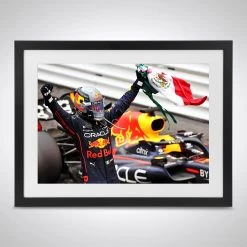 Red Bull Sergio Pérez 2022 Monaco Grand Prix Victory James Moy Print Red Bull