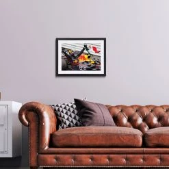 Red Bull Sergio Pérez 2022 Monaco Grand Prix Victory James Moy Print Red Bull
