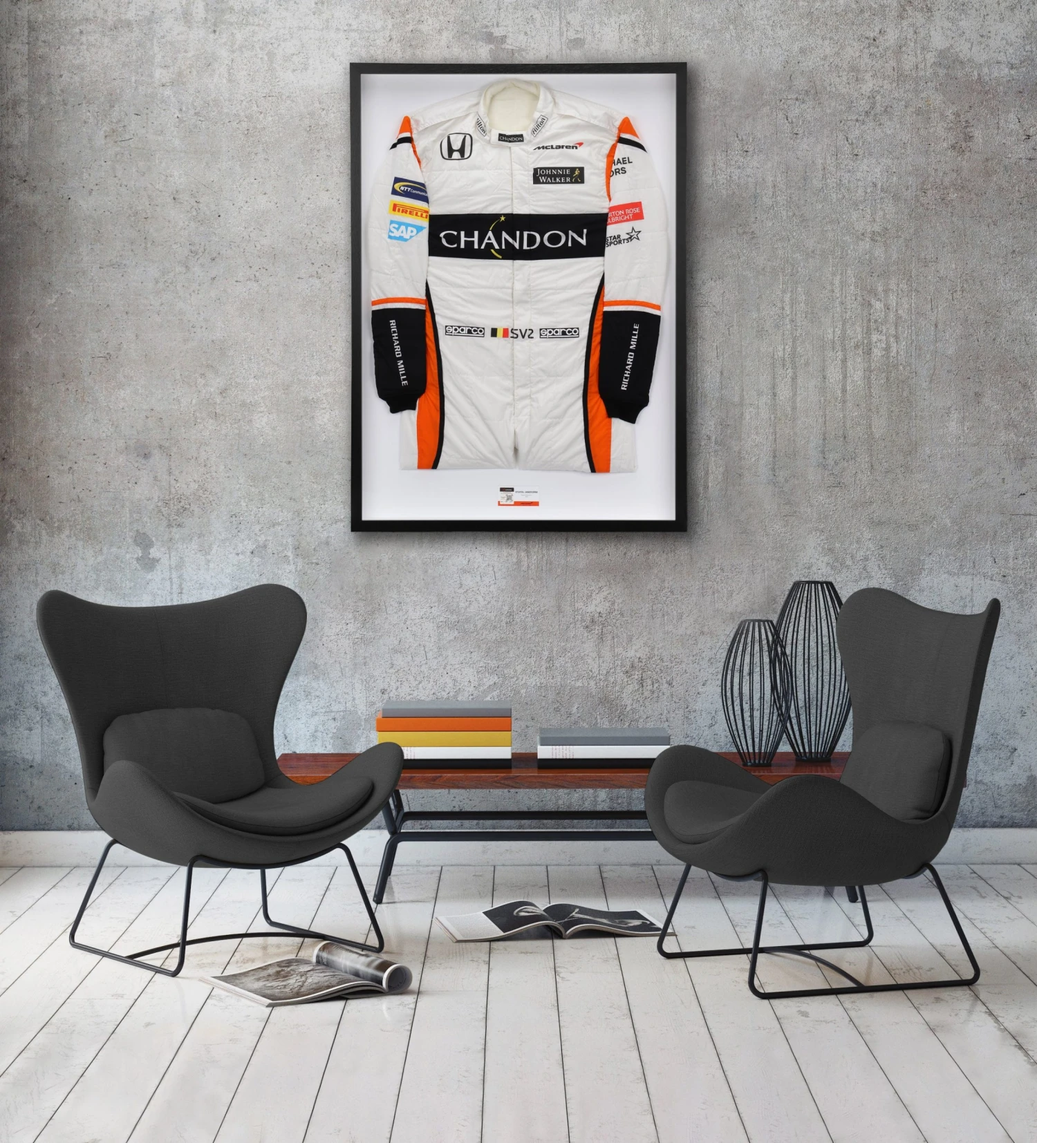 McLaren Stoffel Vandoorne 2017 Official Replica Race Suit With Chandon Letter Branding McLaren 5 McLaren Stoffel Vandoorne 2017 Official Replica Race Suit With Chandon Letter Branding McLaren