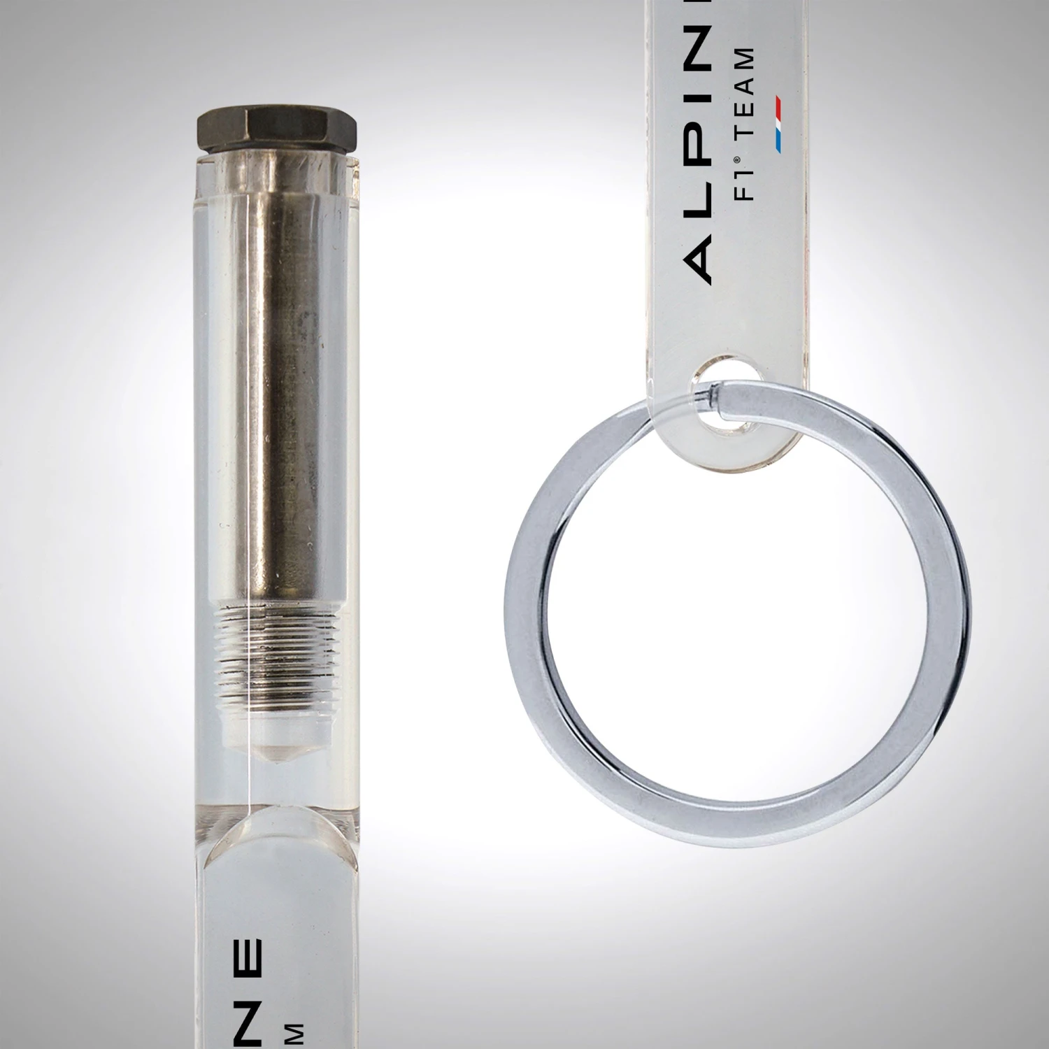 Alpine F1 Team Titanium Brake Disc Bolt Keyring 2 Alpine F1 Team Titanium Brake Disc Bolt Keyring
