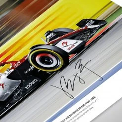 Alfa Romeo Zhou Guanyu 2022 Signed Photograph – Bahrain GP Alfa Romeo