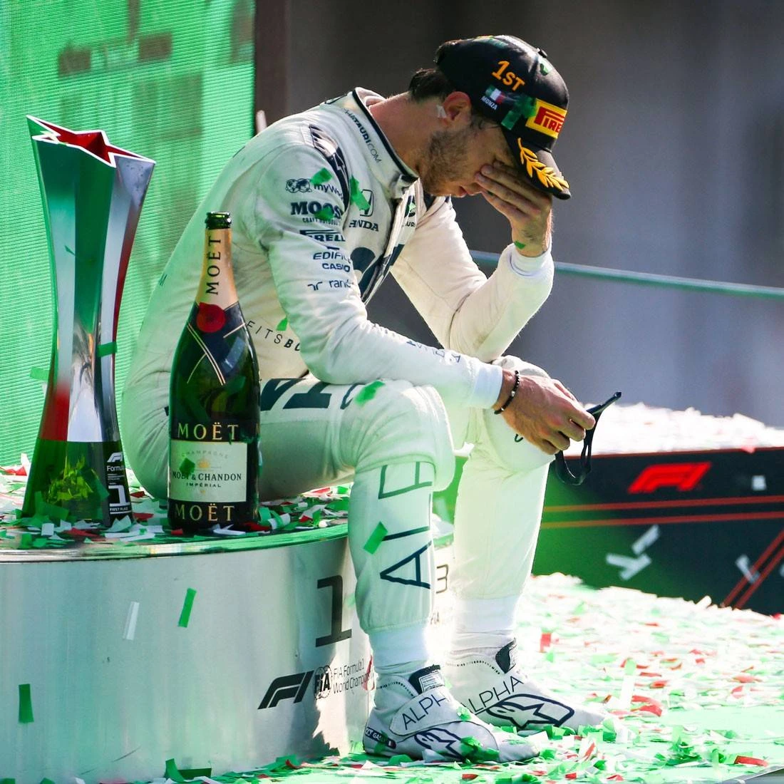 AlphaTauri Pierre Gasly 2020 Signed Italian GP Podium Photograph AlphaTauri 6 AlphaTauri Pierre Gasly 2020 Signed Italian GP Podium Photograph AlphaTauri