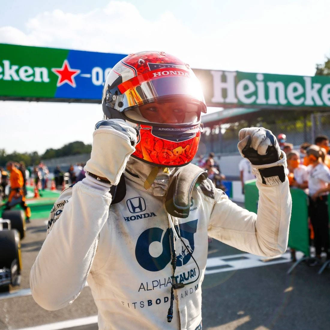 AlphaTauri Pierre Gasly 2020 Signed Italian GP Podium Photograph AlphaTauri 8 AlphaTauri Pierre Gasly 2020 Signed Italian GP Podium Photograph AlphaTauri