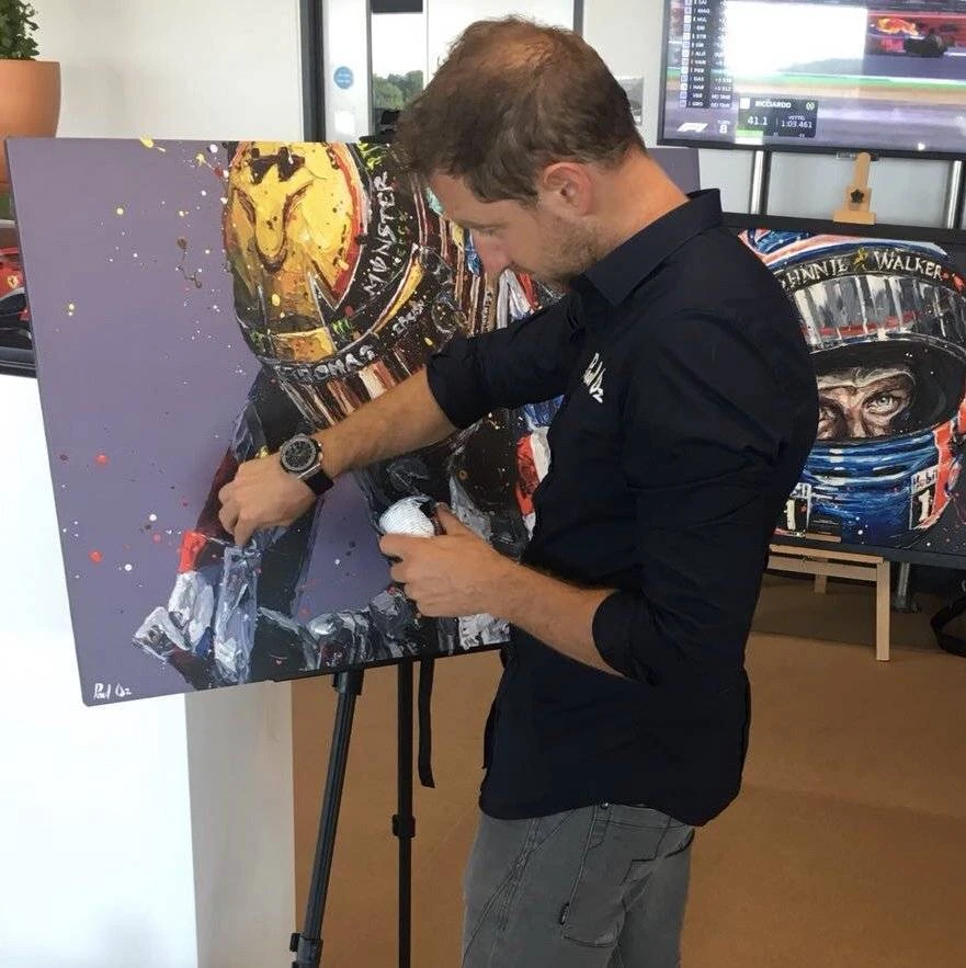 F1 Authentics Lewis Hamilton Union III Flag Paul Oz 3 F1 Authentics Lewis Hamilton Union III Flag Paul Oz