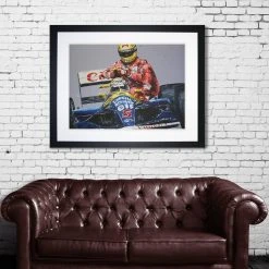 Team Archive Senna And Mansell 'Taxi Ride' - Paul Oz Ayrton Senna